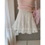 TRIANGLE - White skirt (Cân nhắc kỹ, return is not welcomed) Chân váy trắng ngắn thô mềm style Hàn phối ren dễ mặc