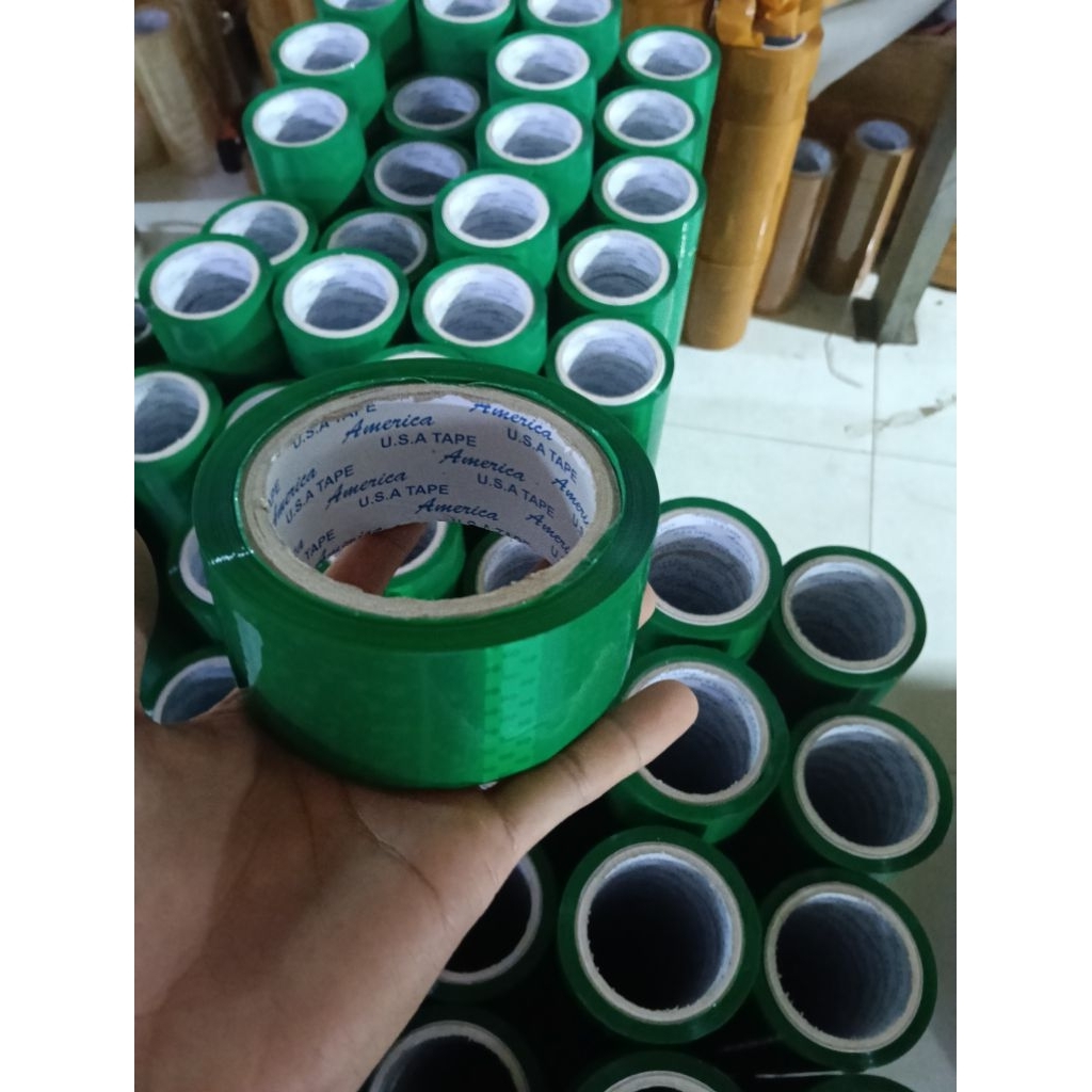 Băng Keo Màu 100Y 1.1Kg Đỏ - Vàng - Xanh Lá - Xanh Dương Dán Thùng, Đóng Gói Hàng Hóa.