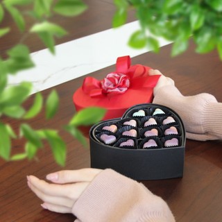 Socola Hộp Quà Antcholat Tender Whisper Chocolate S02 13 Trái Tim pastel đắng dịu Quà Tặng cao cấp