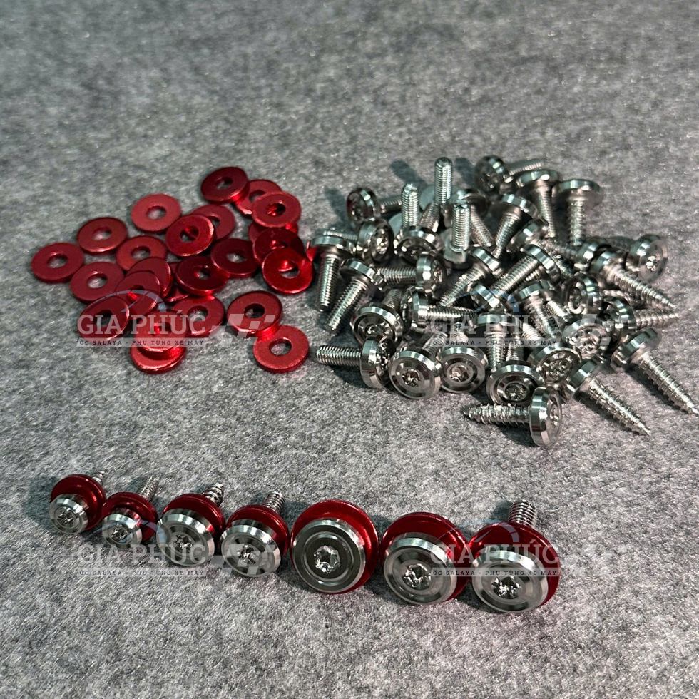 Ốc Dàn Áo SALAYA INOX 304 4Li Nhuyễn, 4Li Xoắn, 5Li Nhuyễn, 5Li Xoắn, 6Li10, 6Li15, 6Li 20 [KÈM LĐ ĐỎ]