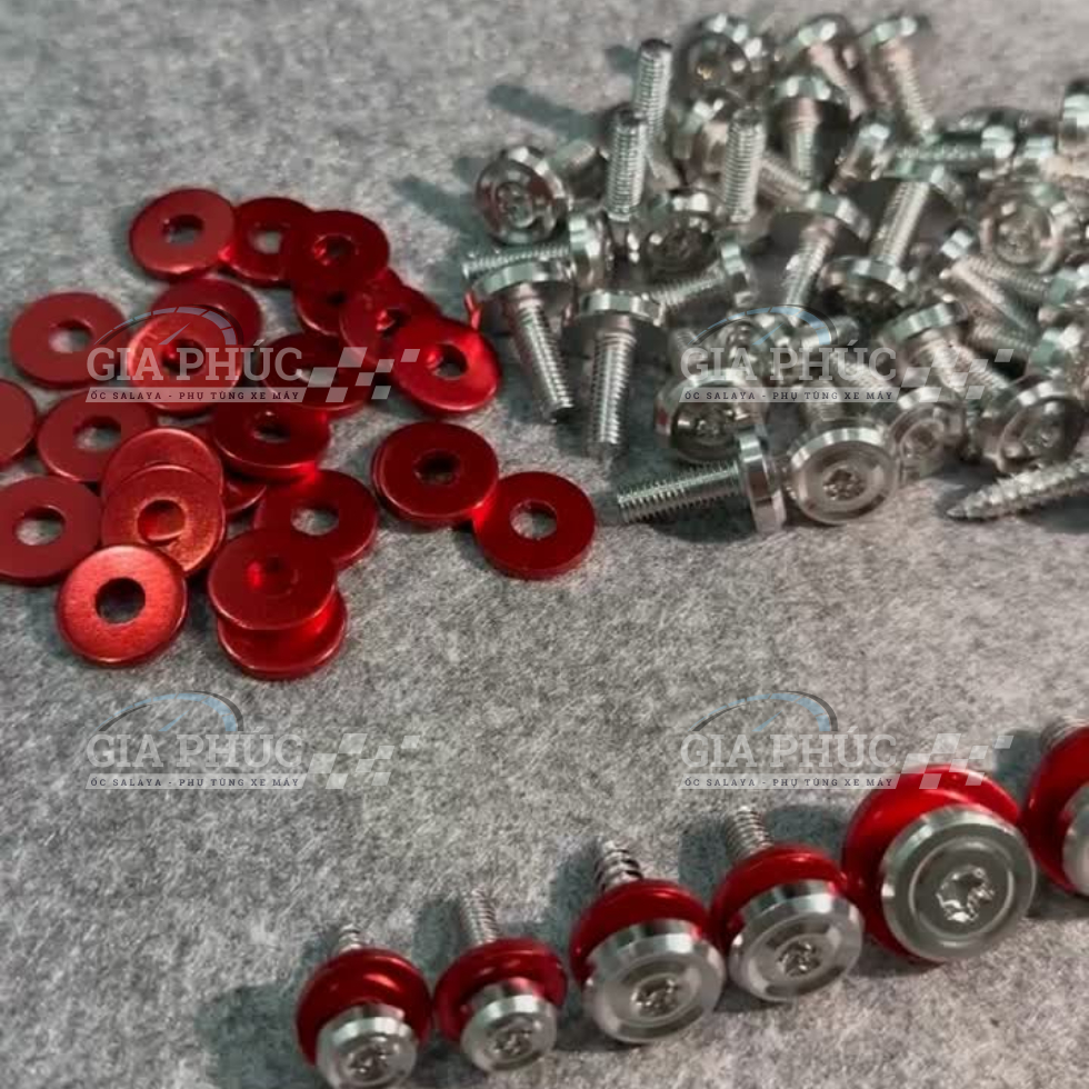 Ốc Dàn Áo SALAYA INOX 304 4Li Nhuyễn, 4Li Xoắn, 5Li Nhuyễn, 5Li Xoắn, 6Li10, 6Li15, 6Li 20 [KÈM LĐ ĐỎ]