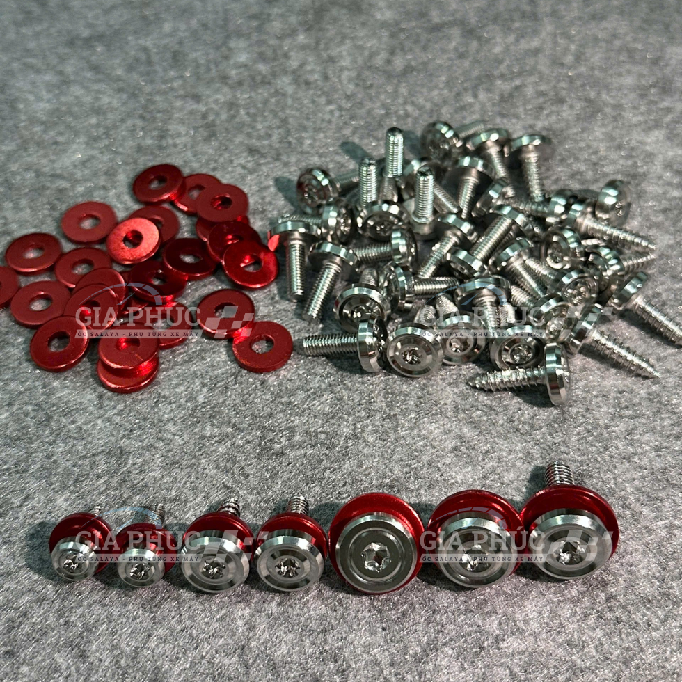 Ốc Dàn Áo SALAYA INOX 304 4Li Nhuyễn, 4Li Xoắn, 5Li Nhuyễn, 5Li Xoắn, 6Li10, 6Li15, 6Li 20 [KÈM LĐ ĐỎ]