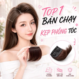 TÓC GIẢ KẸP PHỒNG TÓC/ PHÍM PHỒNG MINI ĐIỆU ĐÀ CHẤT TÓC CHỊU NHIỆT CỰC TỐT