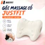 Gối massage cổ vai gáy JUSTFIT tại nhà công thái học, giúp kéo dãn đốt sống cổ, thư giãn vai gáy