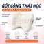 Gối massage cổ vai gáy JUSTFIT tại nhà công thái học, giúp kéo dãn đốt sống cổ, thư giãn vai gáy