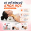 Gối massage cổ vai gáy JUSTFIT tại nhà công thái học, giúp kéo dãn đốt sống cổ, thư giãn vai gáy