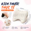 Gối massage cổ vai gáy JUSTFIT tại nhà công thái học, giúp kéo dãn đốt sống cổ, thư giãn vai gáy