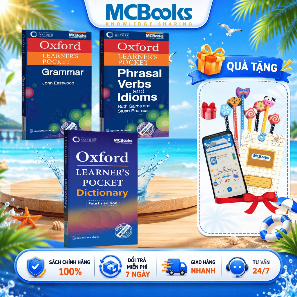 Sách - Combo Oxford Learner’s Pocket (Grammar-Dictionary-Phrasal Verbs and Idioms)