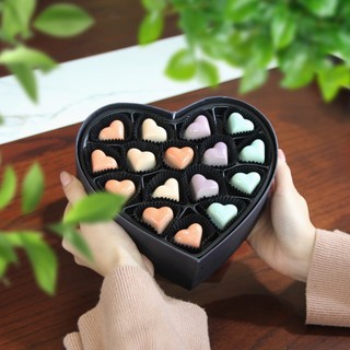 Socola Hộp Quà Antcholat Whisper of Love S03 16 Trái Tim Pastel đắng dịu tan mượt Quà Tặng cao cấp