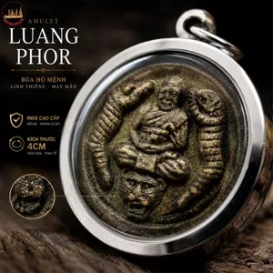 Vật Trang Trí Để Bàn Hoặc Đeo Cổ Mẫu Tròn Khắc Nổi 4cm Inox Cao Cấp Phụ Kiện Quà Tặng