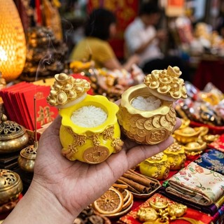 Hũ Muối Gạo Loại 1 Chiêu Tài Lộc