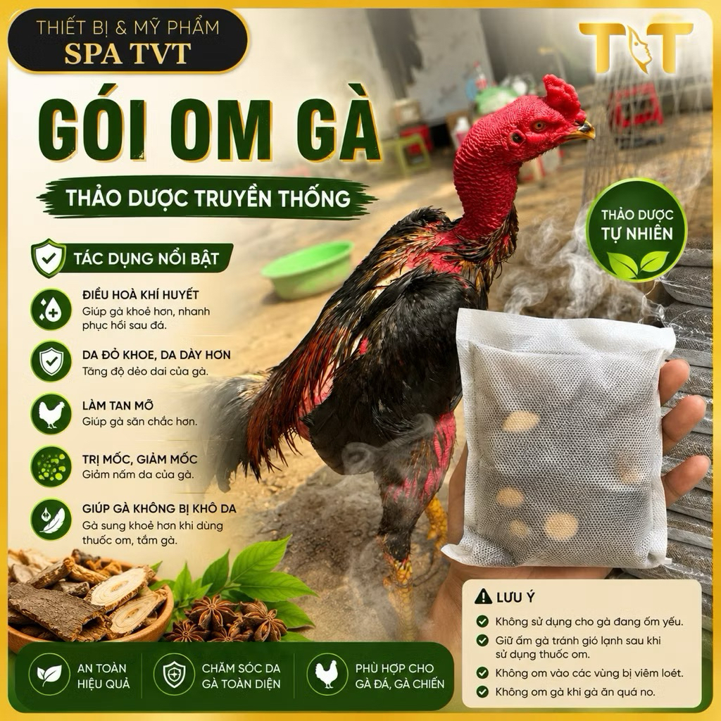 COMBO 20 GÓI OM GÀ ĐỎ THẢO DƯỢC, PHỤC HỒI GÀ SAU ĐÁ, CỨNG GÂN CỐT, TẮM GÀ, NGÂM CHÂN GÀ, KHỎE XƯƠNG
