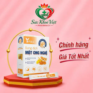 Dung dịch Mật ong nghệ Y Phúc - giảm triệu trứng do viêm loét dạ dày tá tràng hộp 15 gói
