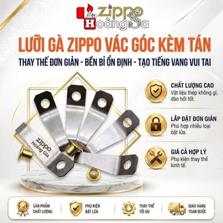 (hỏa tốc) Lưỡi gà vát góc kèm tán (lá mía - Miếng Chặn/Lẫy Chặn) Zippo Đời Số - Linh Kiện Đóng Nắp