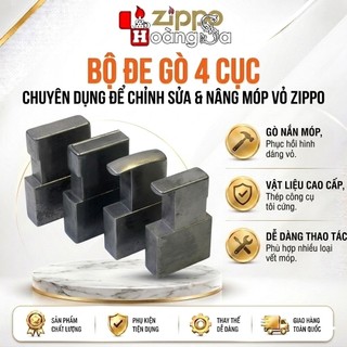 (hoả tốc) bộ đe gò zippo 4 cục