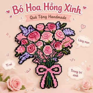 💕 Hạt Xếp Handmade DIY - Đồ Chơi Thủ Công Cho Bé - Quà Tặng Đáng Yêu - Tặng Kèm Phụ Kiện Làm Hạt