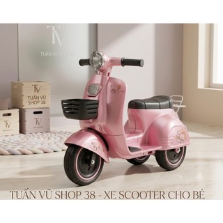 Xe điện Vespa dành cho các bé từ 2 đến 4 tuổi chịu lực lên đến 20kg hàng có bảo hành 6 tháng