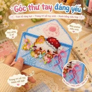 🌈 Bộ Đồ Chơi Hạt Xếp DIY Cho Bé - Tự Làm Trang Trí Sáng Tạo - Phù Hợp Trẻ Từ 6 Tuổi Trở Lên