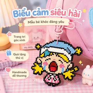 🌈 Bộ Đồ Chơi Hạt Xếp DIY Cho Bé - Tự Làm Trang Trí Sáng Tạo - Phù Hợp Trẻ Từ 6 Tuổi Trở Lên