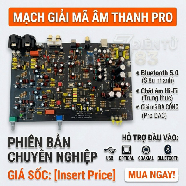 Mạch Giải Mã DAC Hi-Fi 6PRO – Dual Chip PCM1794 Cao Cấp, Âm Thanh Audiophile