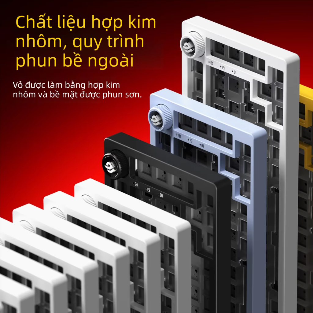 {HỎA TỐC} Kit Bàn Phím Cơ Nhôm Leobog Hi75C Pro 3 Mode | Mạch Xuôi, Hotswap 5 Pin, LED RGB | BigBuy360 - bigbuy360.vn