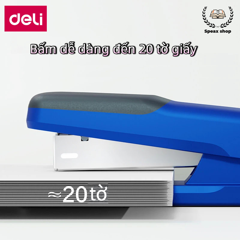 Tặng 3 Hộp Ghim Dập Ghim Xoay Chiều Deli 25 Trang, Chuyên Dụng Văn Phòng, Hỗ Trợ Ghim 24/6 26/6 Tiện Lợi