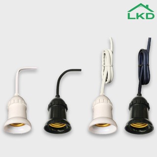 Combo 10 Đui Đèn E27 Đúc Liền Dây Che Mưa Chống Nước Dùng Cho Nhà Rạp Hoặc Trang Trí Dài 12cm 60cm