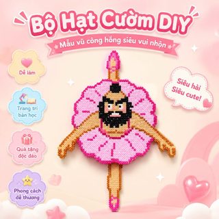 Bộ Hạt Xếp DIY 2.6mm Nhiều Màu Kèm Dụng Cụ Ủi & Phụ Kiện, Đồ Chơi Sáng Tạo Cho Bé, Quà Sinh Nhật