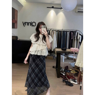 •𝙆𝙞𝙣𝙜𝙨𝙝𝙤𝙥𝙗𝙚𝙖𝙪𝙩𝙮•Chân Váy Kẻ Đuôi Cá Hot Hit QC