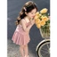 Sét Váy Bé Gái Cổ Bẻ Kèm Quần Lót Trong Bảo Vệ Cho Bé Chất Vải Cotton Mềm Mại Thoáng Mát