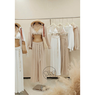 Set Đũi 4 Món Phối Dây Sò Quần Suông Chuẩn She’s