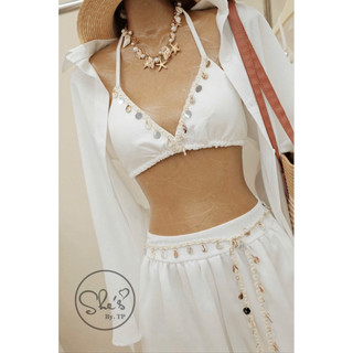 Set Đũi 4 Món Phối Dây Sò Quần Suông Chuẩn She’s