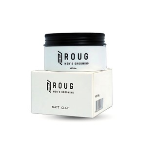 Sáp Vuốt Tóc Nam Roug Trắng 90g Matt Clay Chính Hãng - Giữ Nếp Mạnh, Không Bóng
