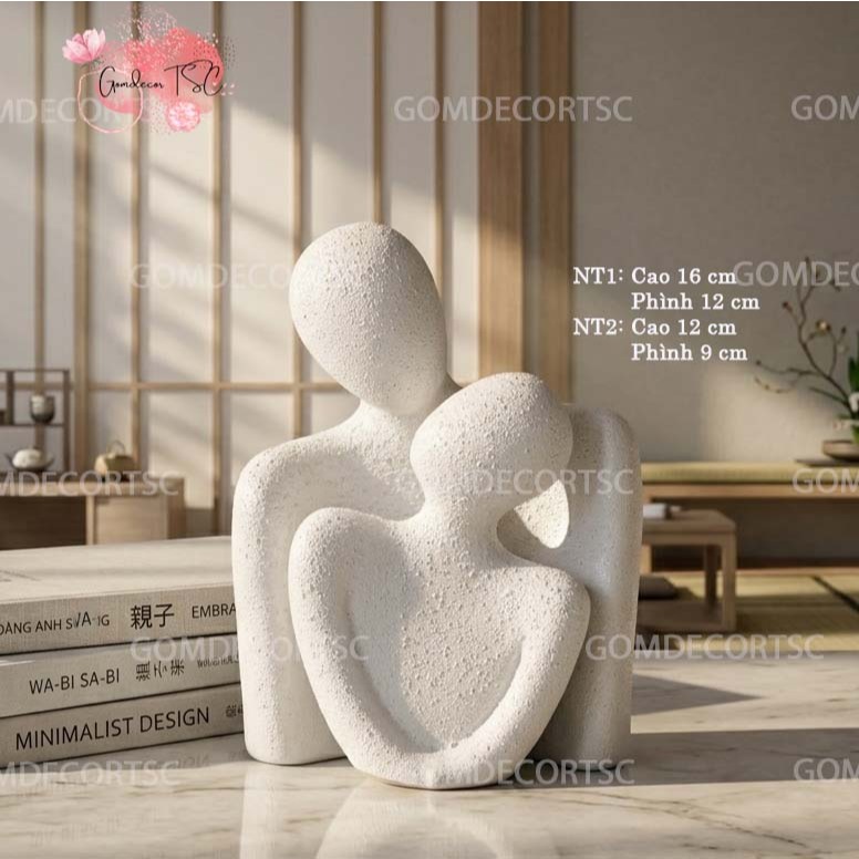 Tượng Decor Trang Trí Để Bàn Trừu Tượng Nghệ Thuật Làm Quà Tặng GomDecorTsc | BigBuy360 - bigbuy360.vn