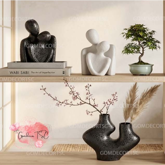 Tượng Decor Trang Trí Để Bàn Trừu Tượng Nghệ Thuật Làm Quà Tặng GomDecorTsc