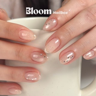 [B05] Nailbox thiết thạch hồng baby nhũ ẩn sau bạc lấp lánh Bloom.nailbox