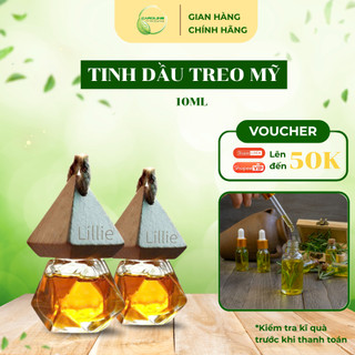 Chai treo tinh dầu thiên nhiên LILLIE 10ml - Đa dạng mùi hương khử mùi hiệu quả, dễ chịu