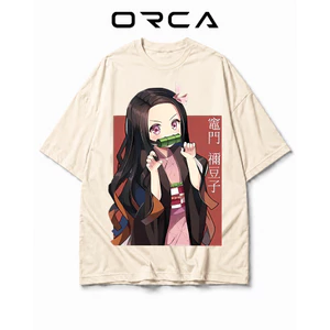 Áo thun Orca in hình Nezuko Kamado Demon Slayer - Vải Cotton cao cấp - ORCA34