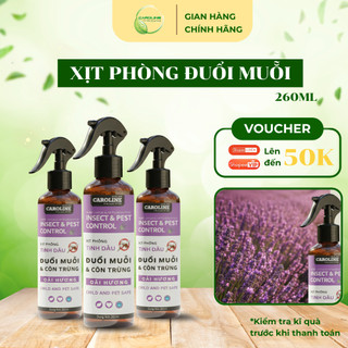 Xịt phòng tinh dầu Sả Chanh, Bạc Hà, Quế, Bạch Đàn Chanh xua đuổi muỗi, khử mùi
