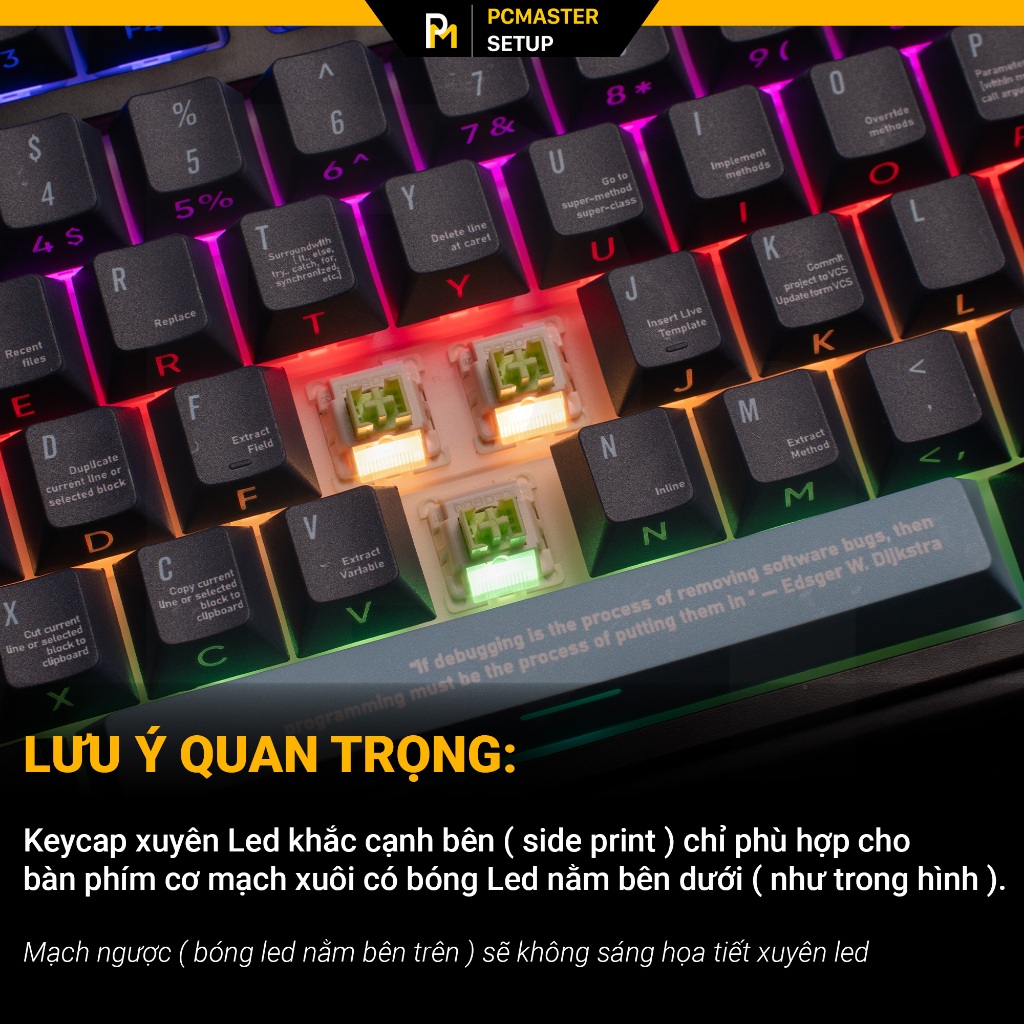 keycap xuyên led JINX nhựa PBT cao cấp kết hợp in dyesub 5D nên hình cực nét và khuôn doubleshot | BigBuy360 - bigbuy360.vn