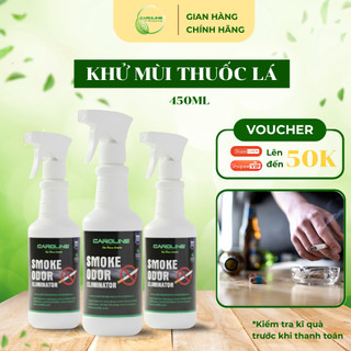 Xịt Khử Mùi Thuốc Lá Chuyên Biệt CAROLINE 450ml – Công Nghệ Zin-Lock Nano