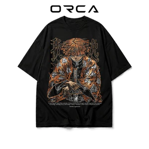 Áo thun Orca in hình Agatsuma Zenitsu Demon Slayer - Vải Cotton cao cấp - ORCA36