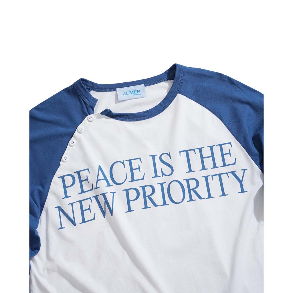 ÁO "ALFAER" NEW PEACE RAGLAN LONGSLEEVE T-SHIRT - BLUE | BigBuy360 - bigbuy360.vn
