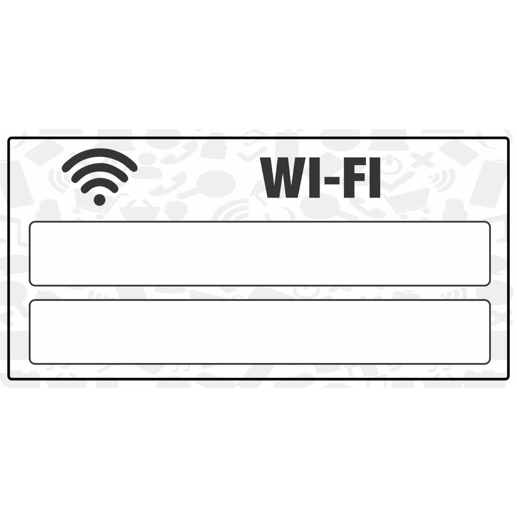 Biển Wifi Free, Bảng Wifi Miễn Phí, Bảng Mật Khẩu Wifi, Biển Pass Wifi Dán Tường, Kính Decor Phòng