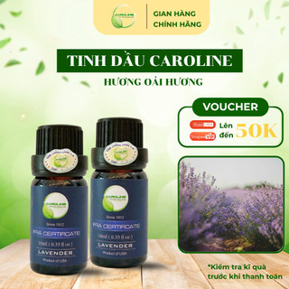 Tinh dầu xông thơm phòng thiên nhiên CAROLINE Hương LAVENDER - Oải Hương 10ml/50ml/100ml | Nhập khẩu Mỹ