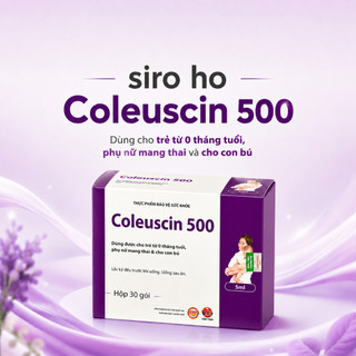 Siro Ho Cảm Coleuscin 500 – Hỗ Trợ Giảm Ho, Cảm Lạnh, An Toàn Cho Trẻ Nhỏ Và Phụ Nữ Mang Thai