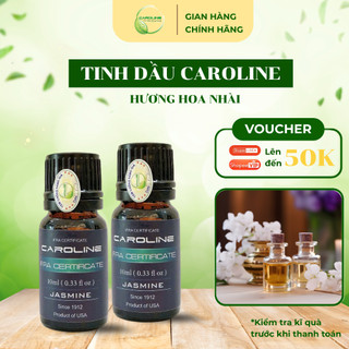 Tinh dầu Caroline nguyên chất có kiểm định, tinh dầu sả chanh,bạc hà,treo xe...giúp thơm phòng,khử mùi, đuổi muỗi (10ml)
