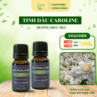Tinh dầu Caroline nguyên chất có kiểm định, tinh dầu sả chanh,bạc hà,treo xe...giúp thơm phòng,khử mùi, đuổi muỗi (10ml)