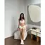 2Soonsumff Set 2 món áo bra hai dây kèm quần lót lưng chun phối ren sexy, bộ đồ ngủ gợi cảm
