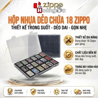 ( hoả tốc ) hộp nhựa dẻo 18 ô đựng zippo
